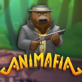 Animafia slot logo by Peter & Sons at Night Luck CasinoAnimafia
