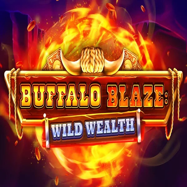 Buffalo Blaze Wild Wealth slot logo by OctoPlay at Night Luck CasinoBuffalo Blaze Wild Wealth