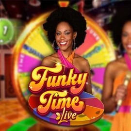 Official Live Casino logo: Funky Time by Evolution at Night Luck Casino