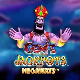 Genie Jackpots Megaways slot logo by Blueprint Gaming at Night Luck CasinoGenie Jackpots Megaways