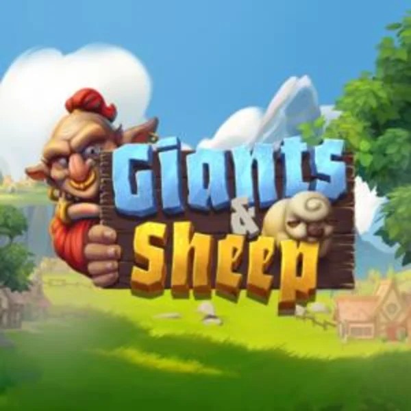Giants and Sheep slot logo by Relax Gaming at Night Luck CasinoGiants and Sheep