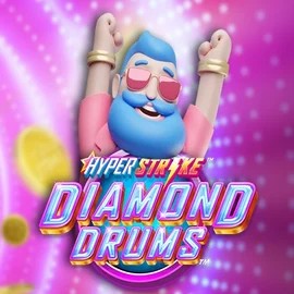 Logo of Hyper Strike Diamond Drums from Gameburger Studios at Night Luck Casino