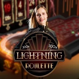 Lightning Roulette online game logo by Evolution on nightluckcasinos.com