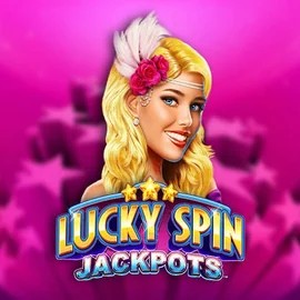 Lucky Spin Jackpots slot logo by Novomatic at Night Luck Casino