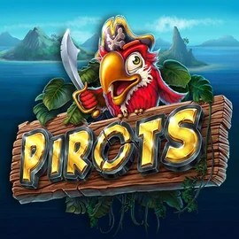 Pirots slot logo by ELK Studios at Night Luck CasinoPirots