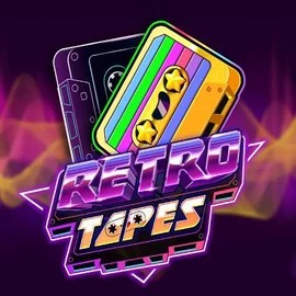 Retro Tapes slot logo by Push Gaming at Night Luck CasinoRetro Tapes