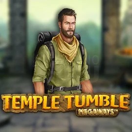 Logo of Temple Tumble Megaways from Relax Gaming at Night Luck Casino