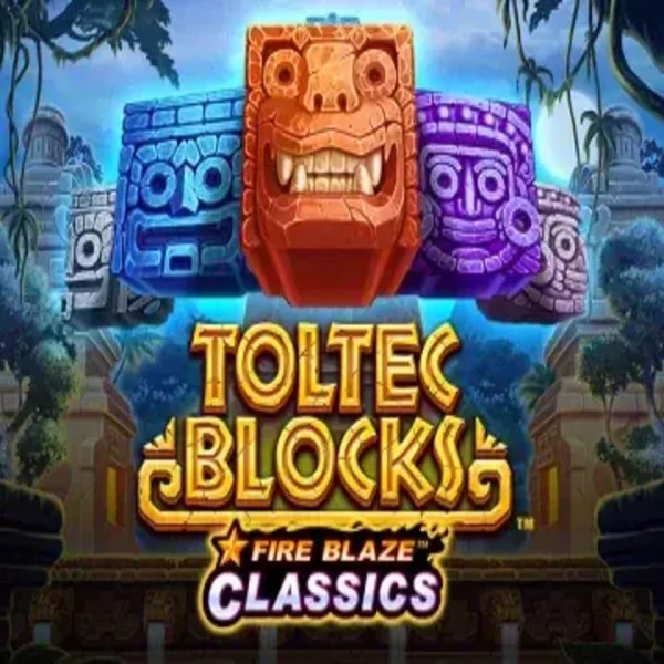 Fire Blaze: Toltec Blocks logo by Rarestone Gaming at Night Luck CasinoFire Blaze: Toltec Blocks