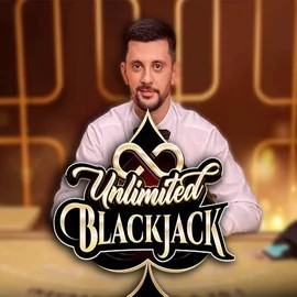 Unlimited Blackjack logo by Ezugi at Night Luck CasinoUnlimited Blackjack